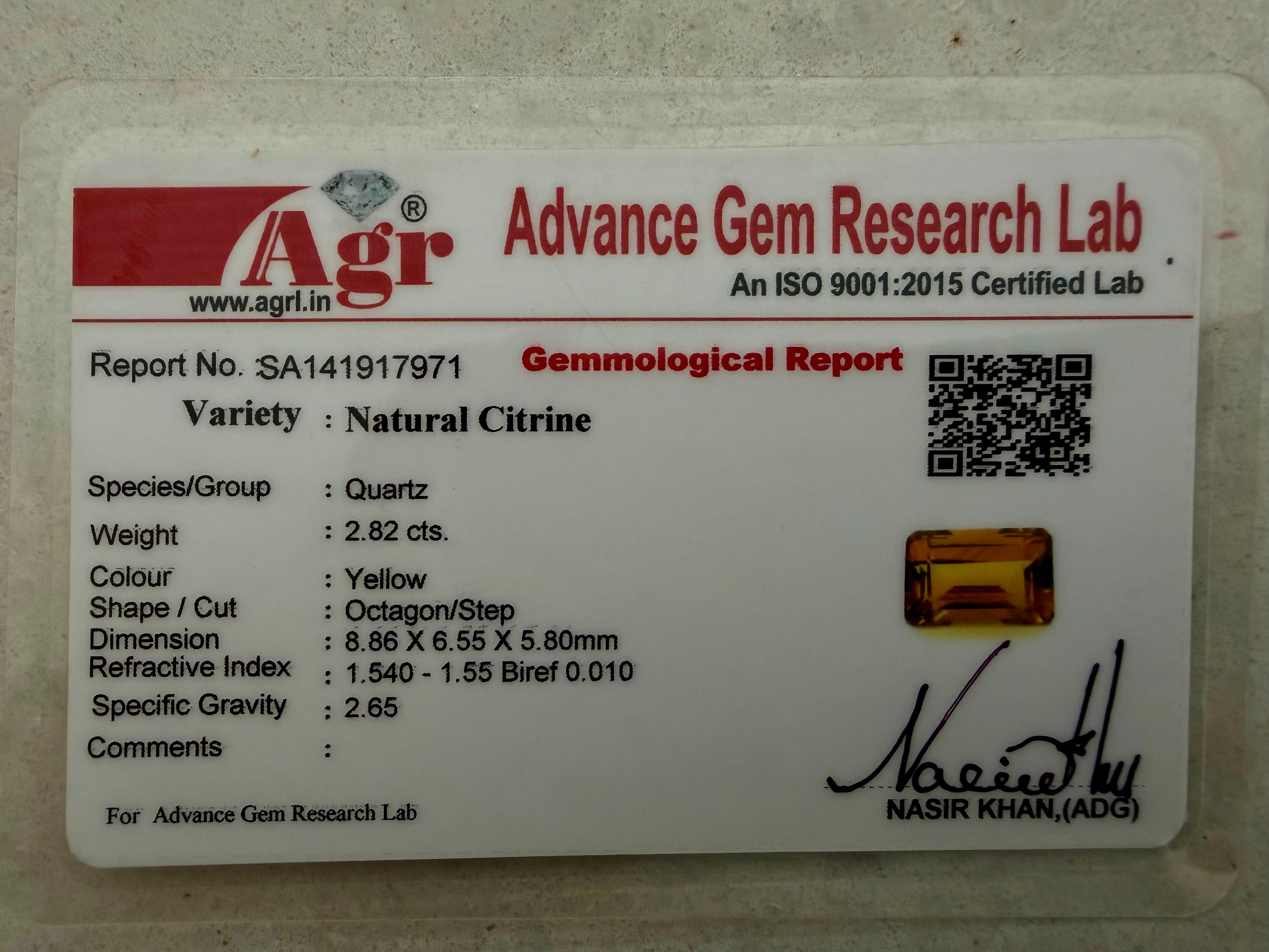 Advance Gem Research Lab SA141917971